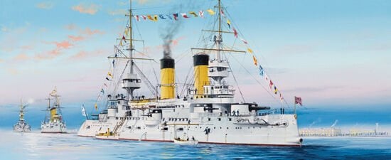 1/350 Russian NAVY Tesarevivh Battleship 1904