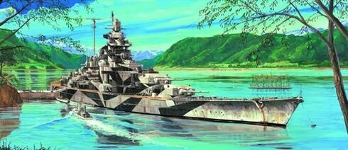 1/700 German Battleship Tripitz 1943