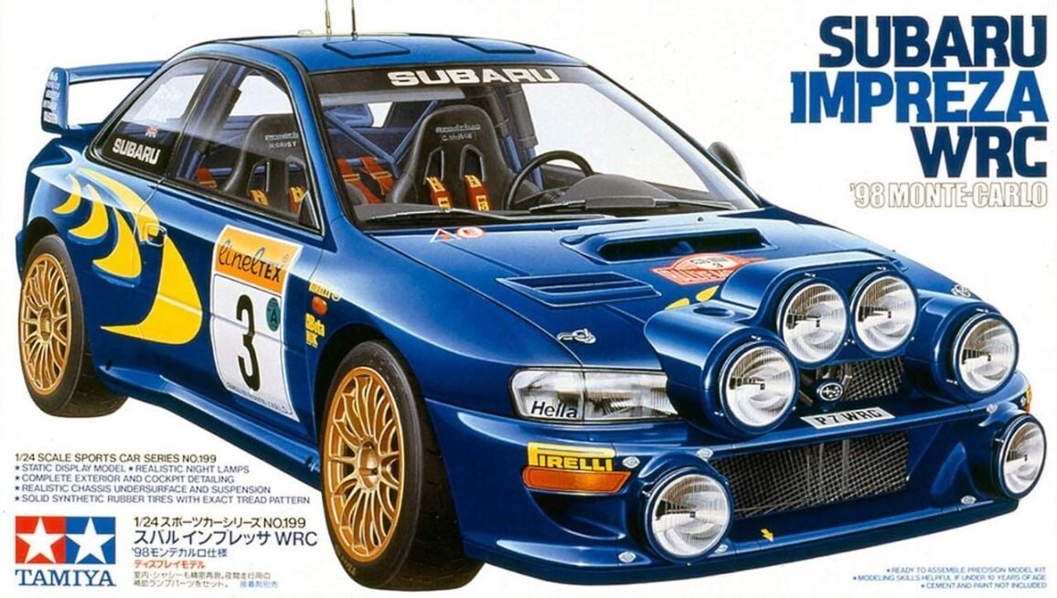 1/24 Otomobil 1/24 Subaru Impreza WRC