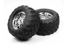1/10 148/80 LW Block Tire & Wheel
