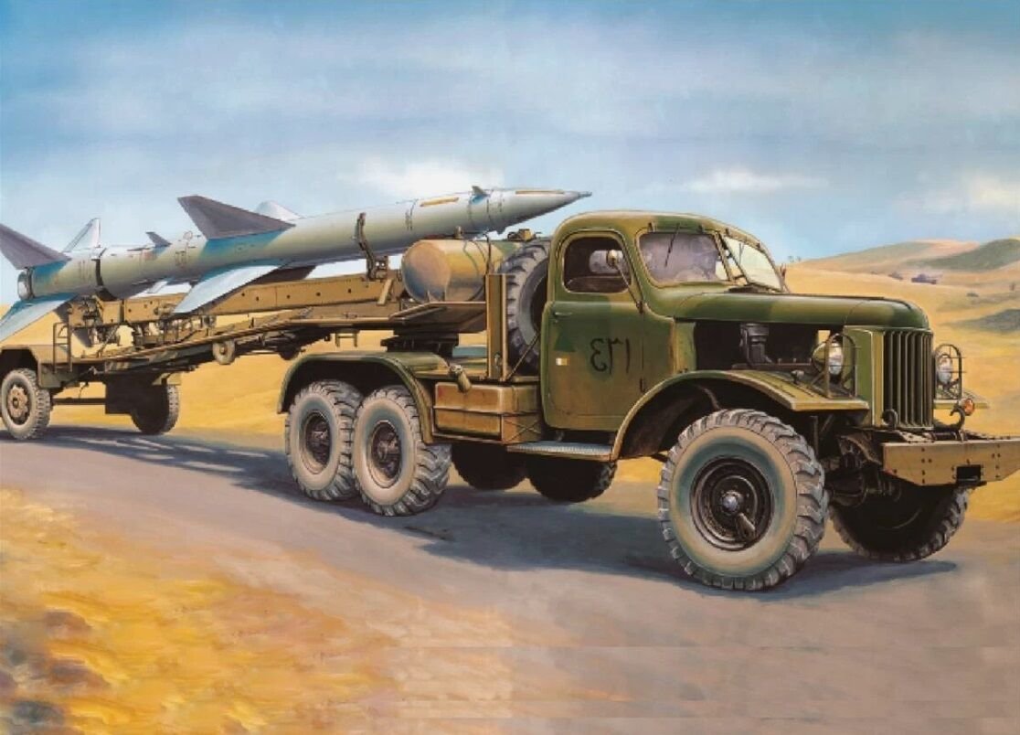 1/35 Sam-2 Missile with Loading Cabin