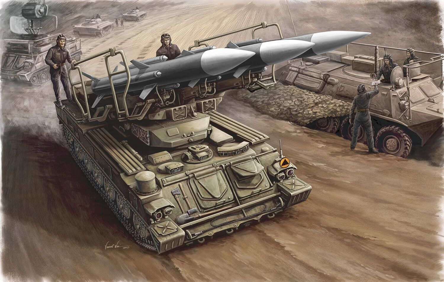 1/35 Russian SAM-6 Antiaircraft Missile