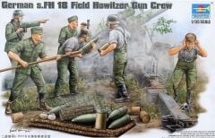 1/35 Figure-German Field Howitzer Gun Crew (on Fir