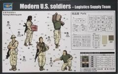 1/35 Modern US Soldiers-Logistics Supply Team