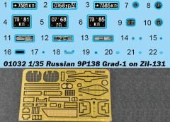 1/35 Russian 9P138 Grad-1 on Zil-131