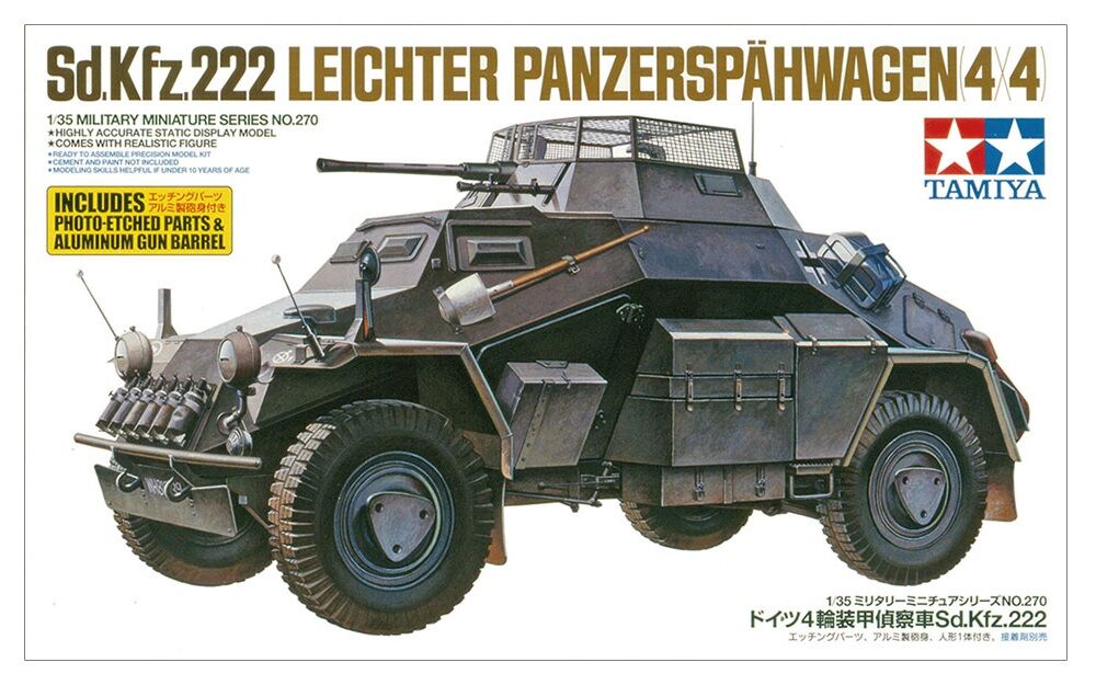 1/35 Sd.Kfz.222 w/Photo Etched Parts
