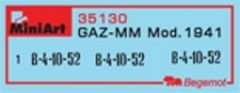 1/35 GAZ-MM Mod.1941 1.5t. Cargo Truck