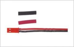Erkek BEC konnektörü 10 cm 20 SWG Kablosu ile