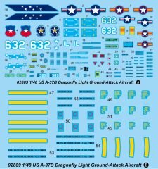 1/48 US A-37B Dragonfly Lişght Ground Attach Aircr