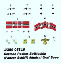 1/350 German Pcket Battleship (Panzer Schiff) Admi