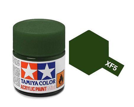 Acrylic Mini XF-5 Flat Green 10ml.
