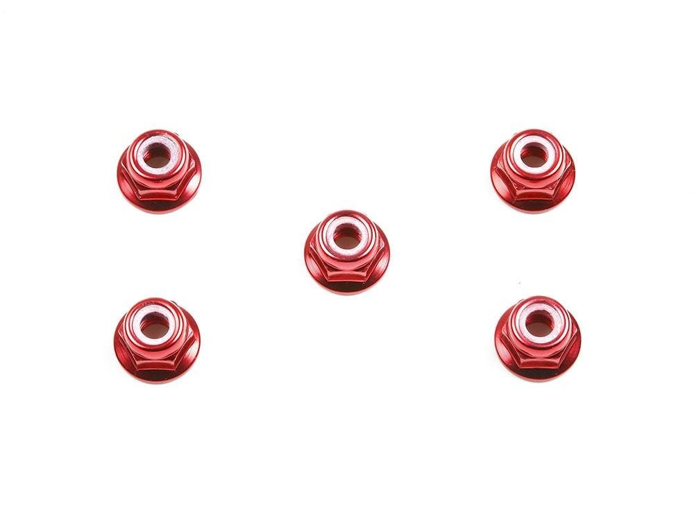 4mm Flyanşlı, Kilitli Somun, Kırmızı