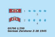 1/700 German Zerstorser Z-28 1945