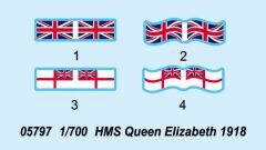 1/700 HMS Queen Elisabeth 1918