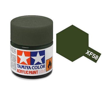 Acrylic Mini XF-58 Olive Green 10ml.