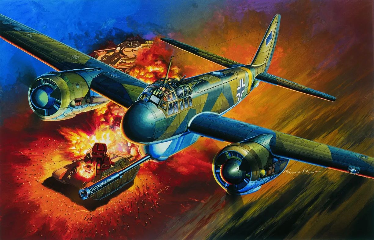 1/48 Ju88P-1 w/75mm Pak40