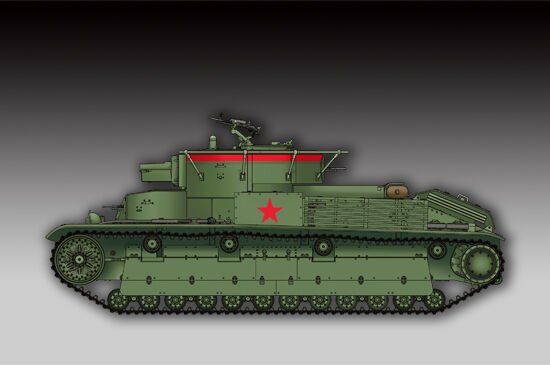 1/72 Sovyet T-28 Medium Tank (Welded)