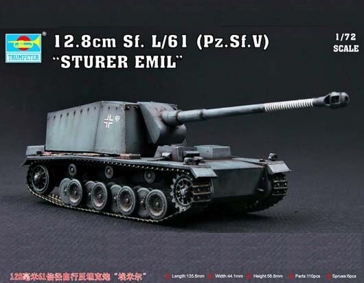 1/72 128mm Sf.L/61 Pz.Sf.V Sturet Emil